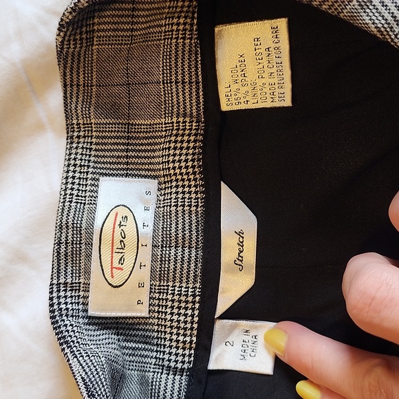 Talbots Plaid Petite Pants - Picture 3 of 5